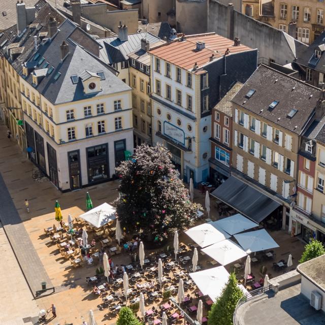 Place Anne Grommerch - Vue aérienne