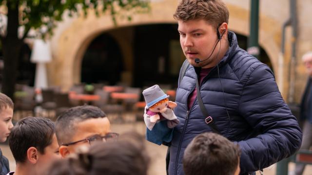 Visite marionnette Jean l'intrépide